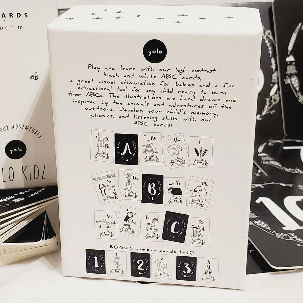 Animal Alphabet Number Cards Yolo Kids Educational Box Has Issues‎